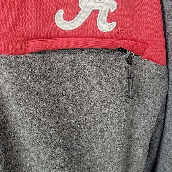 COLOSSEUM Men's Alabama 1/4 Snap Up Fleece Pullover Jacket XL - Picture 3 of 9